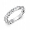 Full Eternity Band Oval Cut Brilliant Lab Grown Diamond In 14K/18K Platinum White Gold 2.5 Ct tw. E-F / VVS1