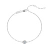 Dainty Jewelry Lab Grown Diamond Bracelet Stackable Link Chain In 14K/18K Gold 1.5 Ct tw. E-F / VVS1