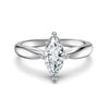 Classic Solitaire Marquise Engagement Ring Lab Grown Diamond Wedding Ring In 14K/18K White Gold 2.5 Ct tw. E-F / VVS1