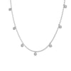 Lab Grown Diamond Bezel Set Grown Chain Necklace In 14K/18K Gold 1 Ct E-F VVS1