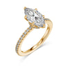 Classic Pavé Marquise Engagement Ring Lab Grown Diamond Wedding Ring In 14K/18K White Gold 2.5 Ct tw. E-F / VVS1