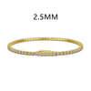 Classic Design Lab Grown Diamond 4 Prong Tennis Bracelet In 14K/18K White Gold 3 Ct tw. E-F / VVS1