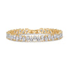 Pear Lab Grown Diamond Tennis Bracelet In 14K/18K White Gold 3 Ct tw. E-F / VVS1