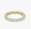 Full Eternity Band Round Cut Brilliant Lab Grown Diamond In 14K/18K White Gold 1.5 Ct tw. E-F / VVS1